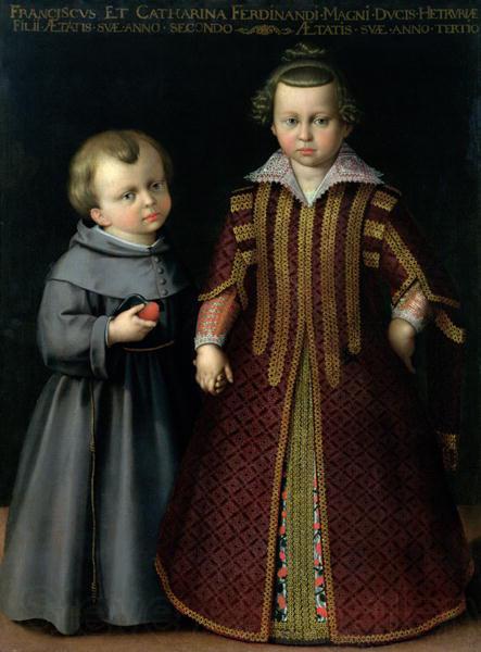 Cristofano Allori Portrait of Francesco and Caterina Medici Spain oil painting art